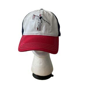 Anderson Ord Performance Golf Apparel Red White Blue Hat Strapback Caddie
